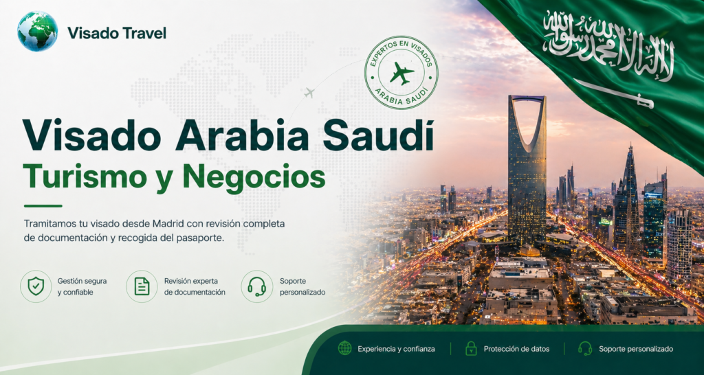 Visado Arabia Saudí turismo y negocios Madrid — Visado Travel