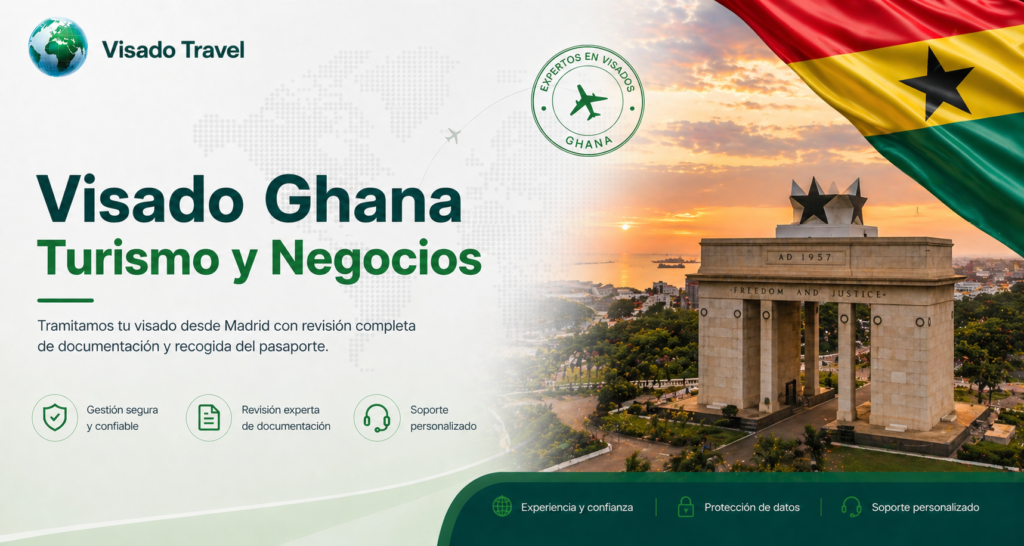 Visado Ghana turismo y negocios Madrid — Visado Travel